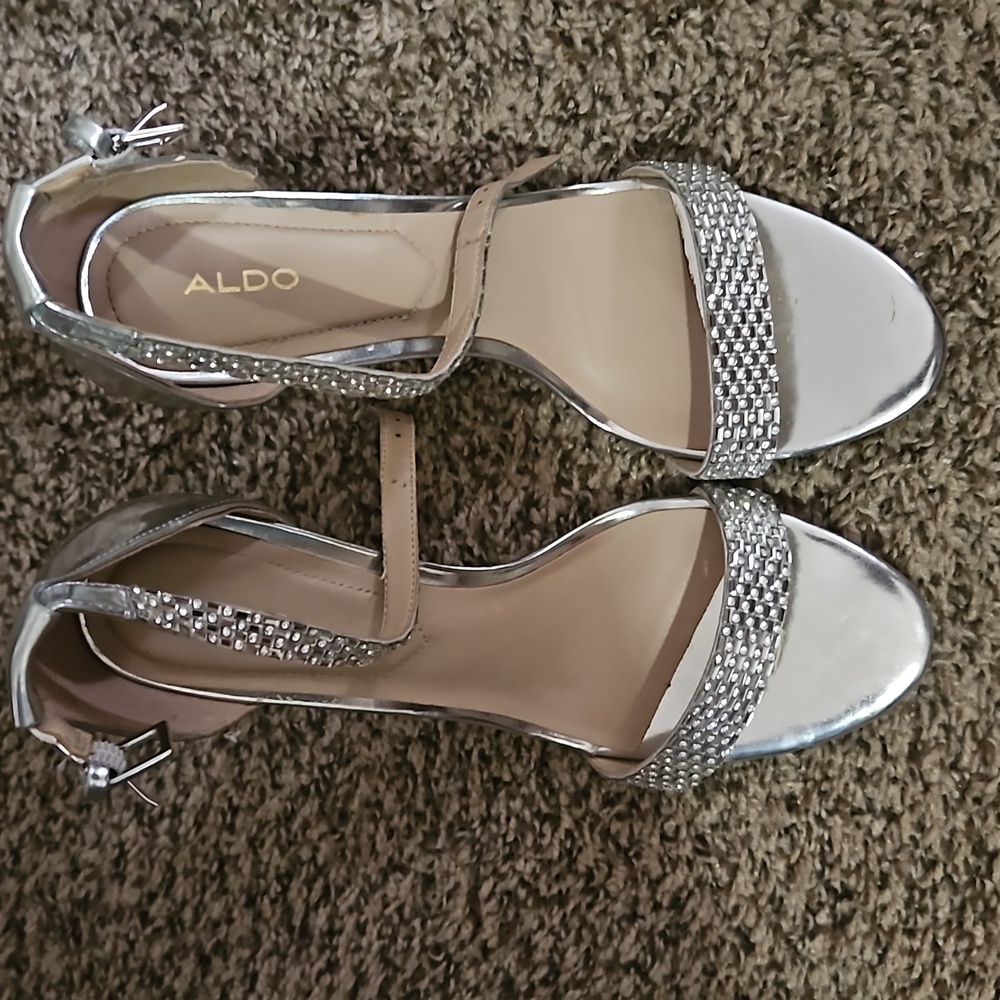 silver heels